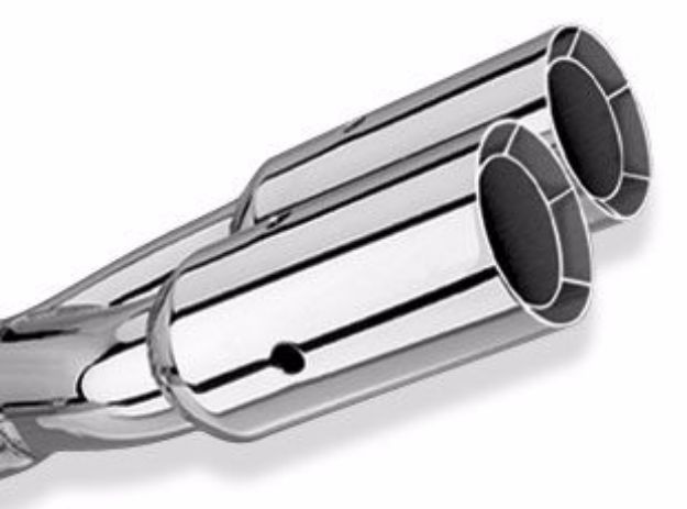 Picture of Universal Polished Tip Dual Round Intercooled (inlet 2 1/2in. Outlet 3in) *NO Returns*