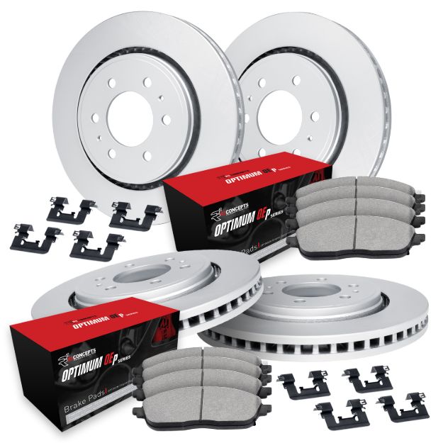 Picture of R1 Concepts GEO-Carbon Brake Kit - Blank Rotors
