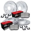 Picture of R1 Concepts GEO-Carbon Brake Kit - Drilled & Slotted Rotors