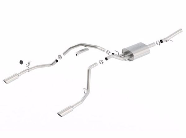 Picture of Borla 14-17 Chevrolet Silverado 1500 5.3L V8 AT/MT Regular Cab ATAK Catback Exhaust