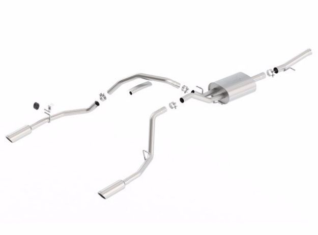 Picture of Borla 14-17 Chevrolet Silverado 1500 5.3L V8 AT/MT Regular Cab ATAK Catback Exhaust