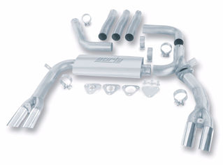Picture of 84-92 Chevrolet Camaro / Pontiac Trans Am 5.0L/5.7L V8 3in Adj SS Cat-Back Exhaust w/ Adapters