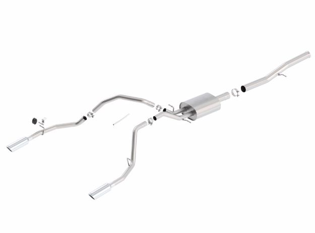 Picture of 14 Silv/Sierra 1500 EC Std/CC Short 143.5in WB ATAK Single Split Rear Exit Cat-Back Exhaust