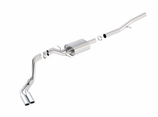 Picture of 14 Silv/Sierra 1500 EC Std/CC Short 143.5in WB ATAK Dual Rolled Side Exit Cat-Back Exhaust