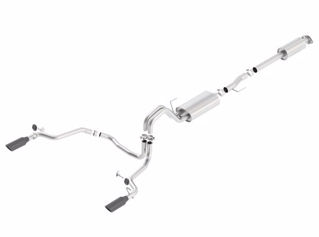 Picture of 15-17 F-150 2.7/3.5L V6 EcoBoost / 5.0L V8 Black Chrome Cat-Back Touring Exhaust