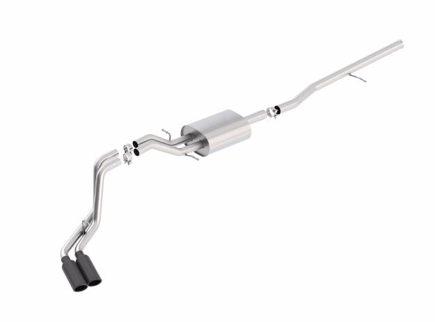 Picture of S-Type Cat-Back 14-15 Sierra 1500 Std Bed/CC Short Bed 143.5in WB Side Exit Exhaust Black Tips
