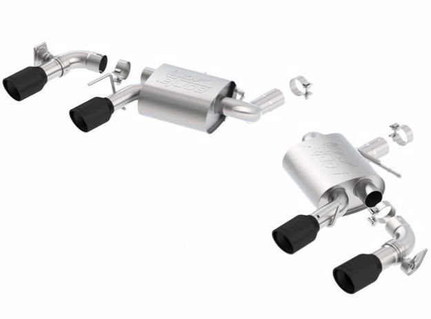 Picture of 2016 Chevy Camaro V8 SS AT/MT ATAK Rear Section Exhaust w/ Dual Mode Valves Ceramic Black