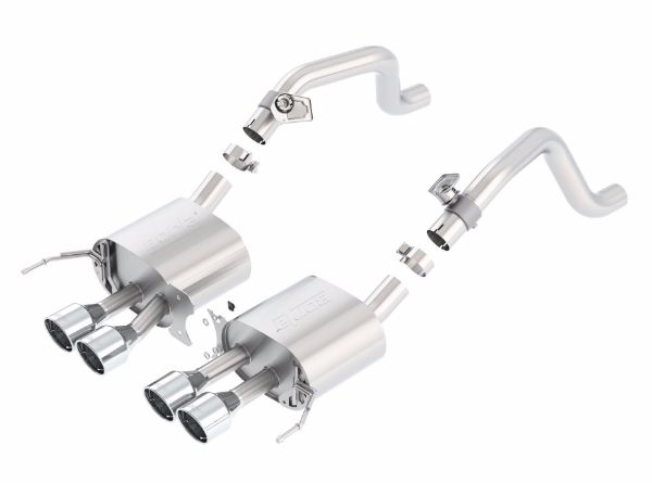 Picture of 2014 Chevy Corvette C7 w/ AFM w/o NPP S Type Rear Section Exhaust Quad Rd RL IC Tips