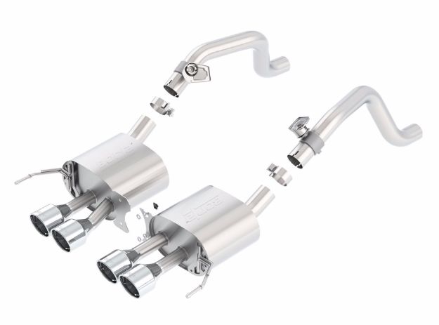 Picture of 2014 Chevy Corvette C7 w/ AFM w/o NPP S Type Rear Section Exhaust Quad Rd RL IC Tips
