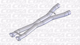 Picture of Corsa Exhaust X-Pipe For 2012-2013 Chevrolet Corvette C6 Z06  7.0L V8