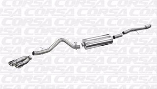 Picture of Corsa Exhaust Cat-Back For 2014-2018 GMC Sierra 1500 Crew Cab/Short Bed 6.2L V8