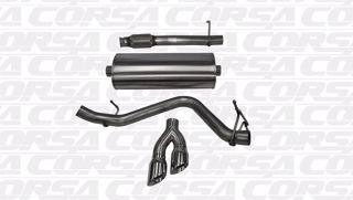 Picture of Corsa Exhaust Cat-Back For 2014-2018 GMC Sierra 1500 Regular Cab/Long Bed 5.3L V8