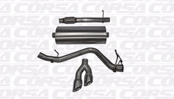 Show details for Corsa Exhaust Cat-Back For 2014-2018 GMC Sierra 1500 Regular Cab/Long Bed 5.3L V8 Picture of Corsa Exhaust Cat-Back For 2014-2018 GMC Sierra 1500 Regular Cab/Long Bed 5.3L V8