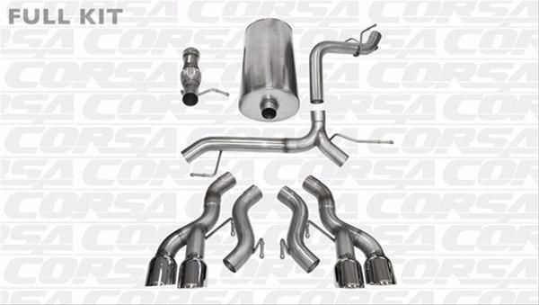 Picture of Corsa Exhaust Cat-Back For 2012-2014 Cadillac Escalade DUB  6.2L V8