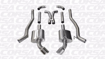 Show details for Corsa Exhaust Cat-Back + X-Pipe For 2010-2015 Chevrolet Camaro SS Coupe 6.2L V8 Picture of Corsa Exhaust Cat-Back + X-Pipe For 2010-2015 Chevrolet Camaro SS Coupe 6.2L V8