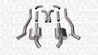 Picture of Corsa Exhaust Cat-Back + X-Pipe For 2010-2013 Chevrolet Camaro SS Coupe 6.2L V8