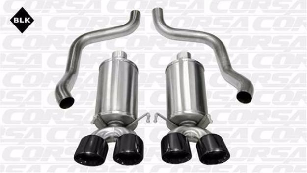 Picture of Corsa Exhaust Axle-Back For 2009-2013 Chevrolet Corvette C6  6.2L V8