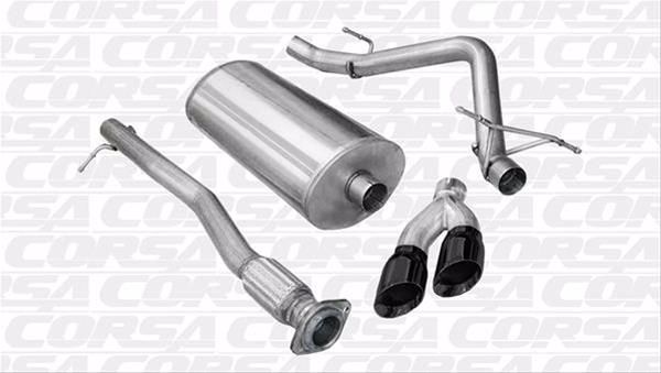Picture of Corsa Exhaust Cat-Back For 2010-2010 GMC Sierra Denali 1500 Extended Cab/Standard Bed 6.2L V8