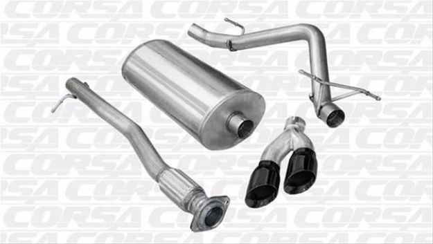 Picture of Corsa Exhaust Cat-Back For 2011-2013 GMC Sierra Denali 1500 Extended Cab/Standard Bed 6.2L V8