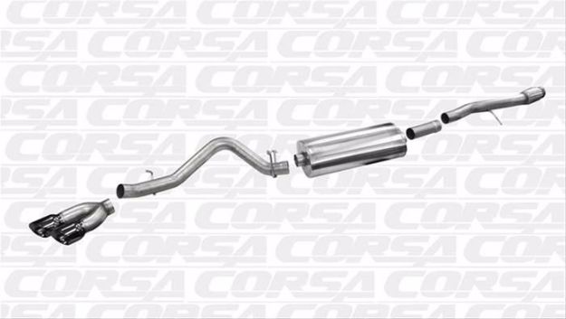 Picture of Corsa Exhaust Cat-Back For 2014-2018 GMC Sierra 1500 Crew Cab/Short Bed 6.2L V8