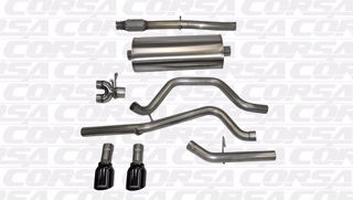 Picture of Corsa Exhaust Cat-Back For 2014-2018 GMC Sierra 1500 Crew Cab/Standard Bed 5.3L V8