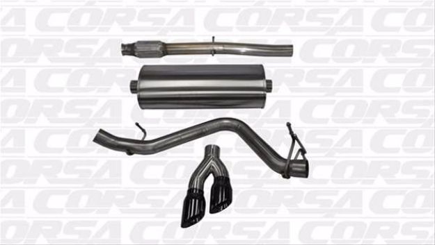 Picture of Corsa Exhaust Cat-Back For 2014-2018 GMC Sierra 1500 Crew Cab/Standard Bed 5.3L V8