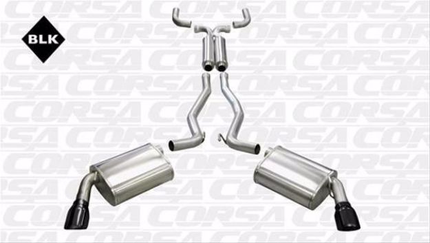 Picture of Corsa Exhaust Cat-Back + X-Pipe For 2010-2015 Chevrolet Camaro RS Coupe 3.6L V6
