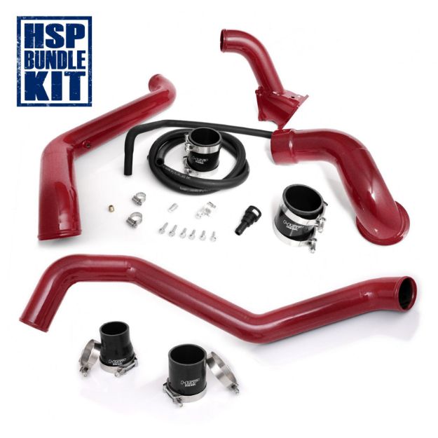 Picture of 2011-2016 Chevrolet / GMC Intercooler Charge Pipe Bundle Candy Red HSP Diesel