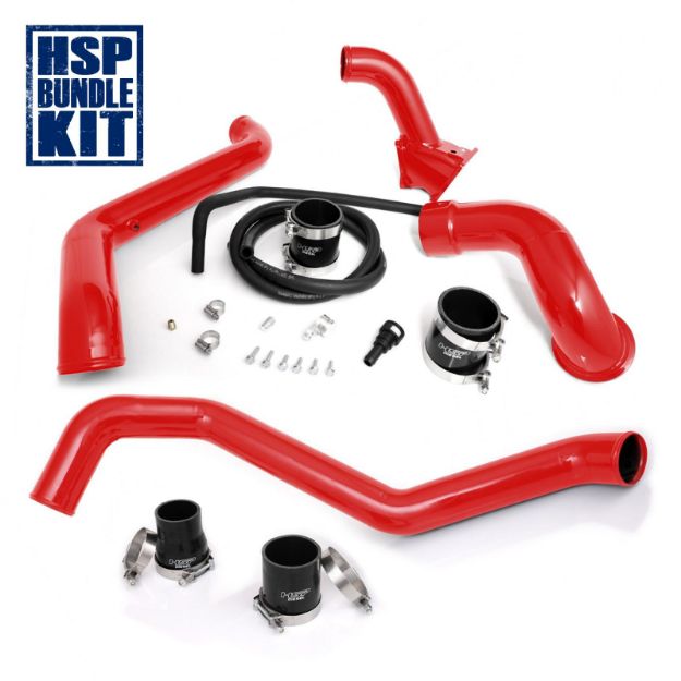 Picture of 2011-2016 Chevrolet / GMC Intercooler Charge Pipe Bundle Blood Red HSP Diesel