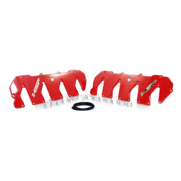 Picture of 2011-2016 Chevrolet / GMC Billet Valve Covers Blood Red HSP Diesel