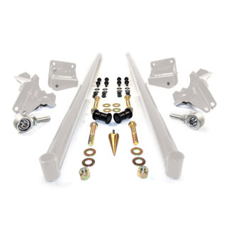 Picture of 2011-2016 Chevrolet / GMC 70 Inch Bolt On Traction Bars 4 Inch Axle Diameter White HSP Diesel