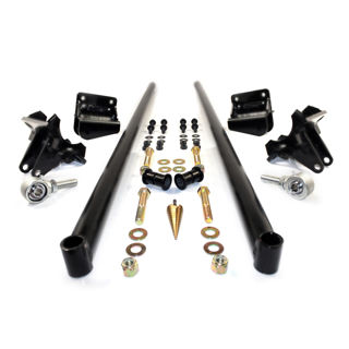 Picture of 2011-2016 Chevrolet / GMC 70 Inch Bolt On Traction Bars 4 Inch Axle Diameter Satin Black HSP Diesel