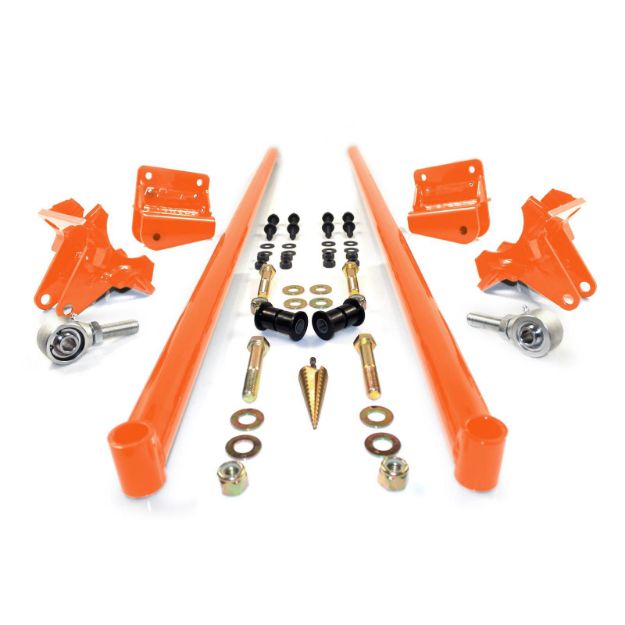 Picture of 2011-2016 Chevrolet / GMC 70 Inch Bolt On Traction Bars 4 Inch Axle Diameter Orange HSP Diesel