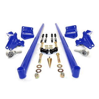 Picture of 2011-2016 Chevrolet / GMC 70 Inch Bolt On Traction Bars 4 Inch Axle Diameter Candy Blue HSP Diesel