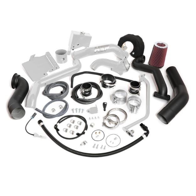 Picture of 2013-2016 Chevrolet / GMC Over Stock Twin Kit No Turbo Factory Battery Location White HSP Diesel
