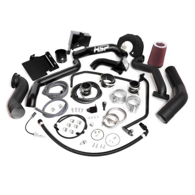 Picture of 2013-2016 Chevrolet / GMC Over Stock Twin Kit No Turbo Factory Battery Location Satin Black HSP Diesel