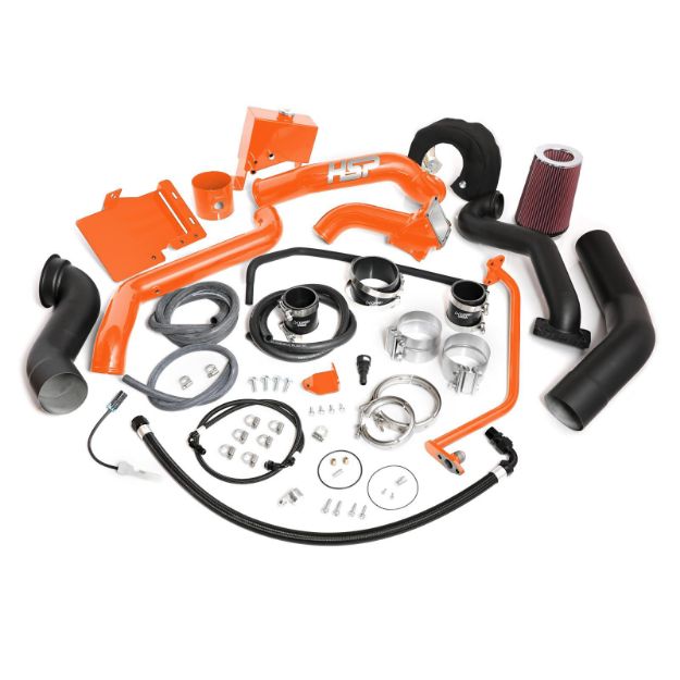 Picture of 2013-2016 Chevrolet / GMC Over Stock Twin Kit No Turbo Factory Battery Location Orange HSP Diesel