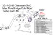 Picture of 2011-2016 Chevrolet / GMC Max Flow Bridge/ Cold Side Tube/ Turbo Inlet Satin Black HSP Diesel