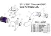 Picture of 2011-2012 Chevrolet / GMC Cold Air Intake Raw HSP Diesel