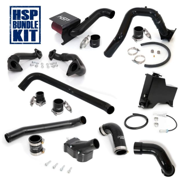 Picture of 2007.5-2010 Chevrolet / GMC Deluxe Max Air Flow Bundle Satin Black HSP Diesel