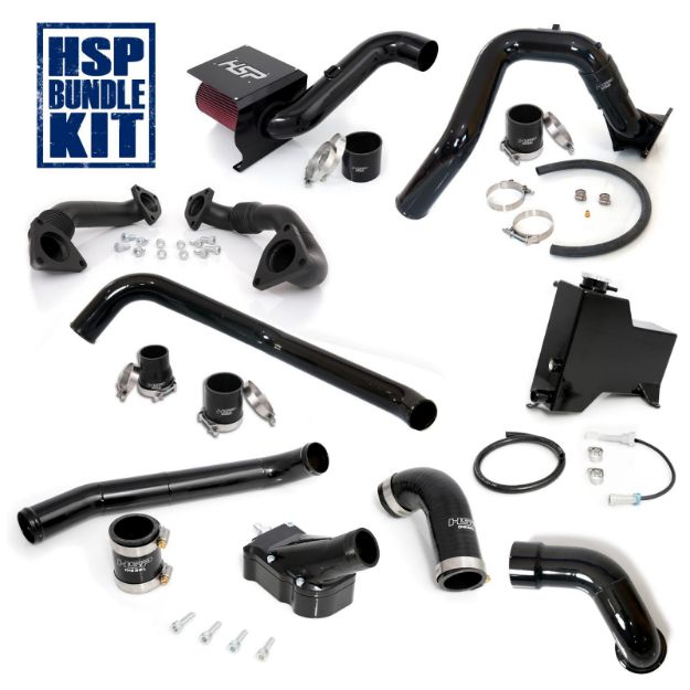 Picture of 2007.5-2010 Chevrolet / GMC Deluxe Max Air Flow Bundle Gloss Black HSP Diesel