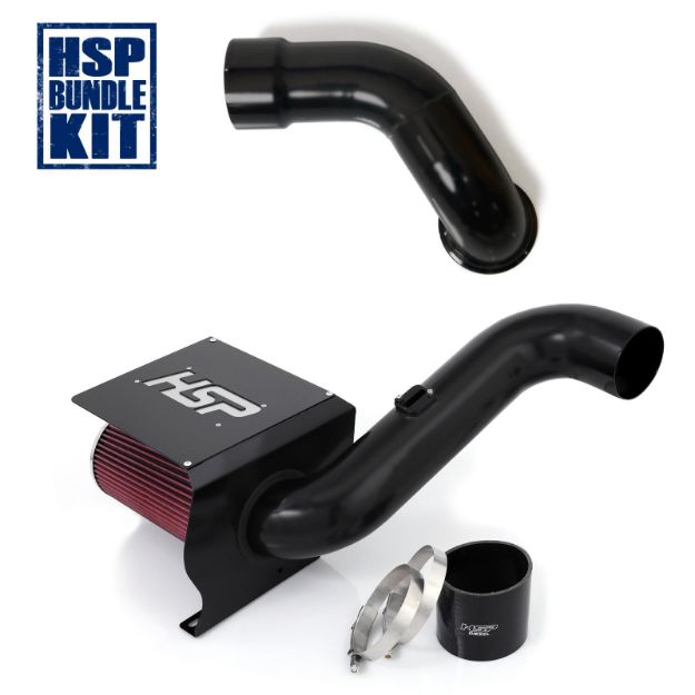 Picture of 2007.5-2010 Chevrolet / GMC Cold Air Intake Bundle Satin Black HSP Diesel