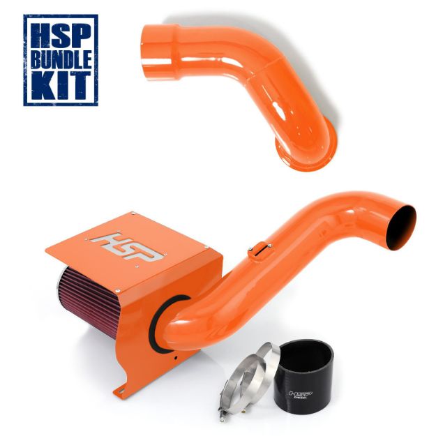 Picture of 2007.5-2010 Chevrolet / GMC Cold Air Intake Bundle Orange HSP Diesel
