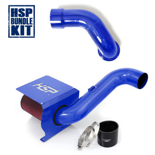 Picture of 2007.5-2010 Chevrolet / GMC Cold Air Intake Bundle Candy Blue HSP Diesel