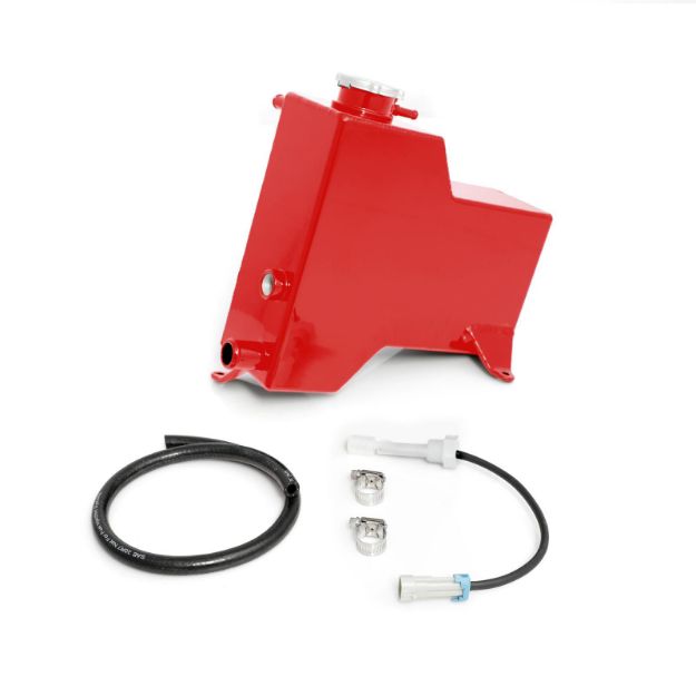 Picture of 2007.5-2010 Chevrolet / GMC Factory Replacement Coolant Tank Blood Red HSP Diesel