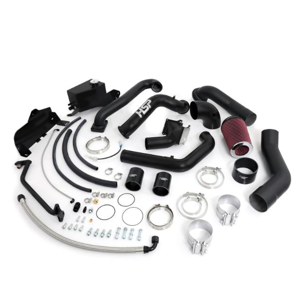 Picture of 2007.5-2010 Chevrolet / GMC Over Stock Twin Kit No Turbo Factory Battery Location Satin Black HSP Diesel