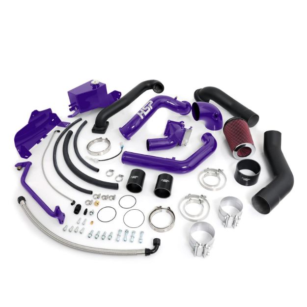Picture of 2007.5-2010 Chevrolet / GMC Over Stock Twin Kit No Turbo Factory Battery Location Candy Purple HSP Diesel