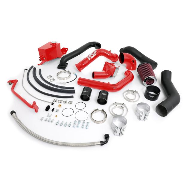 Picture of 2007.5-2010 Chevrolet / GMC Over Stock Twin Kit No Turbo Corner Location Blood Red HSP Diesel