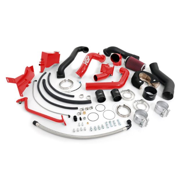 Picture of 2006-2007 Chevrolet / GMC Over Stock Twin Kit No Turbo Factory Battery Location Blood Red HSP Diesel