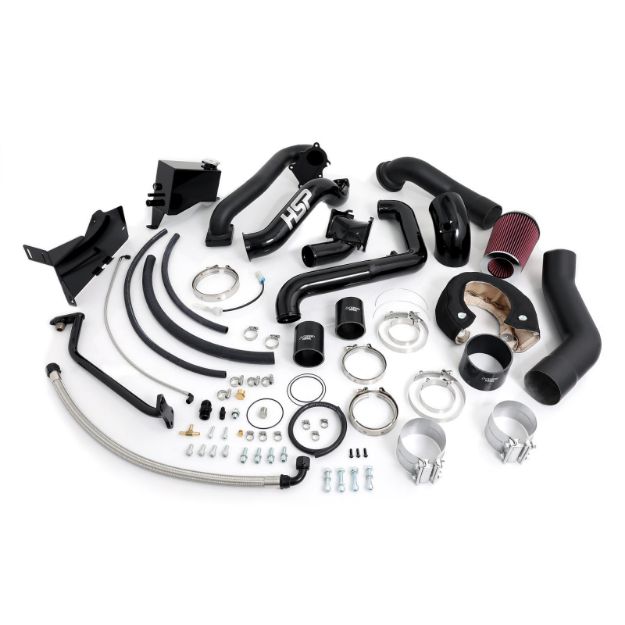 Picture of 2001-2004 Chevrolet / GMC Over Stock Twin Kit No Turbo Factory Battery Location Gloss Black HSP Diesel